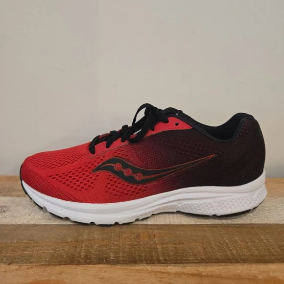 Saucony Breakthru 4 Men's Red Black Running Sneakers  Size 9 New No Insoles - Picture 6 of 10